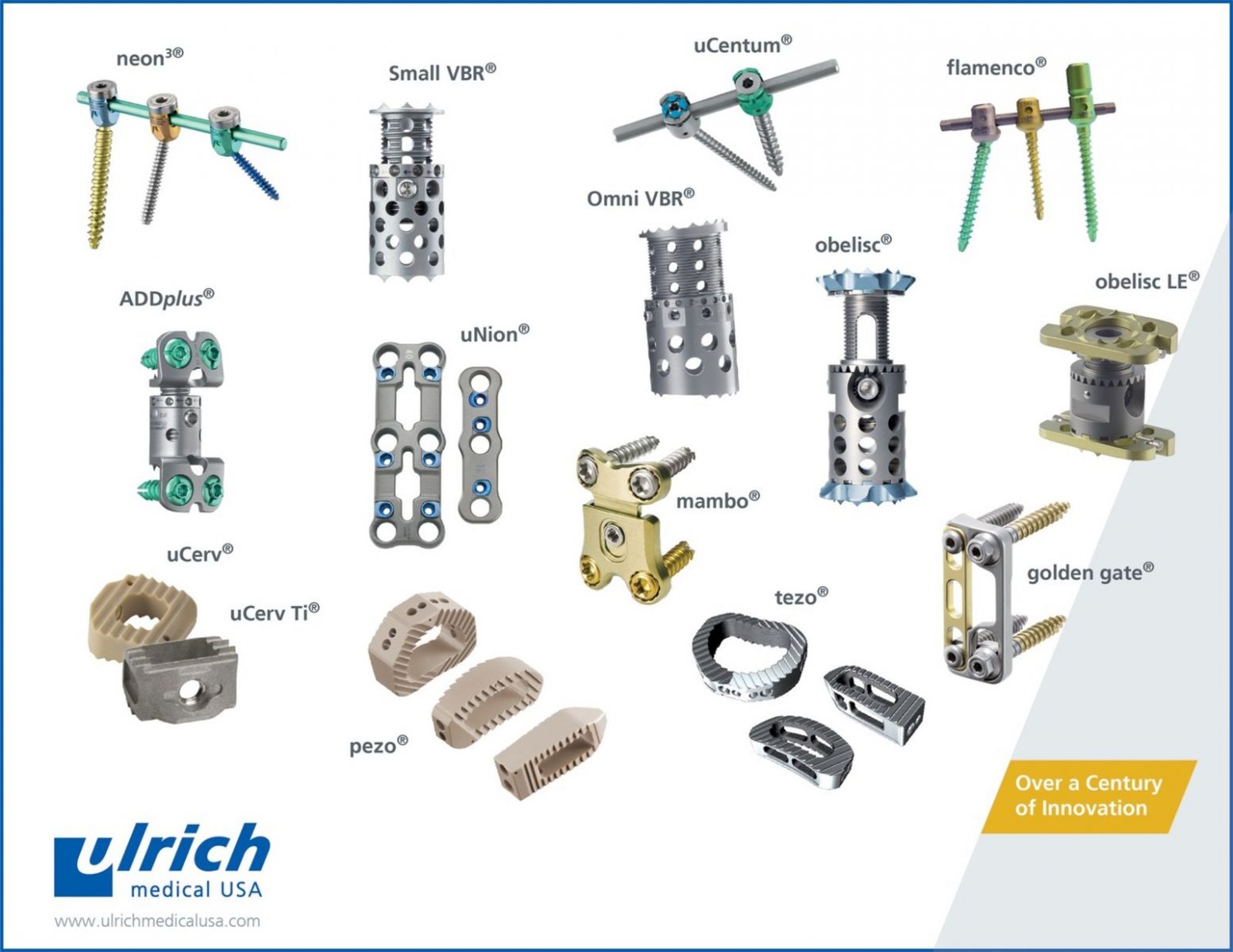 ulrich medical USA spinal implant portfolio